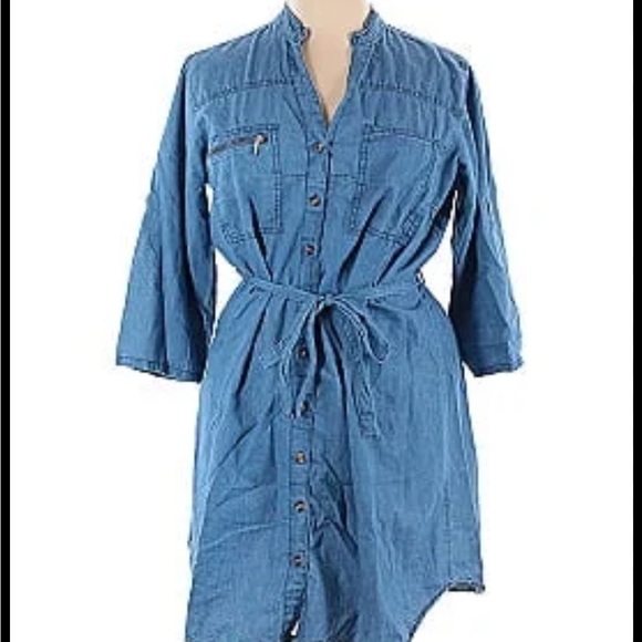 Speed Limit Denim Shirt Dress - Picture 7 of 7